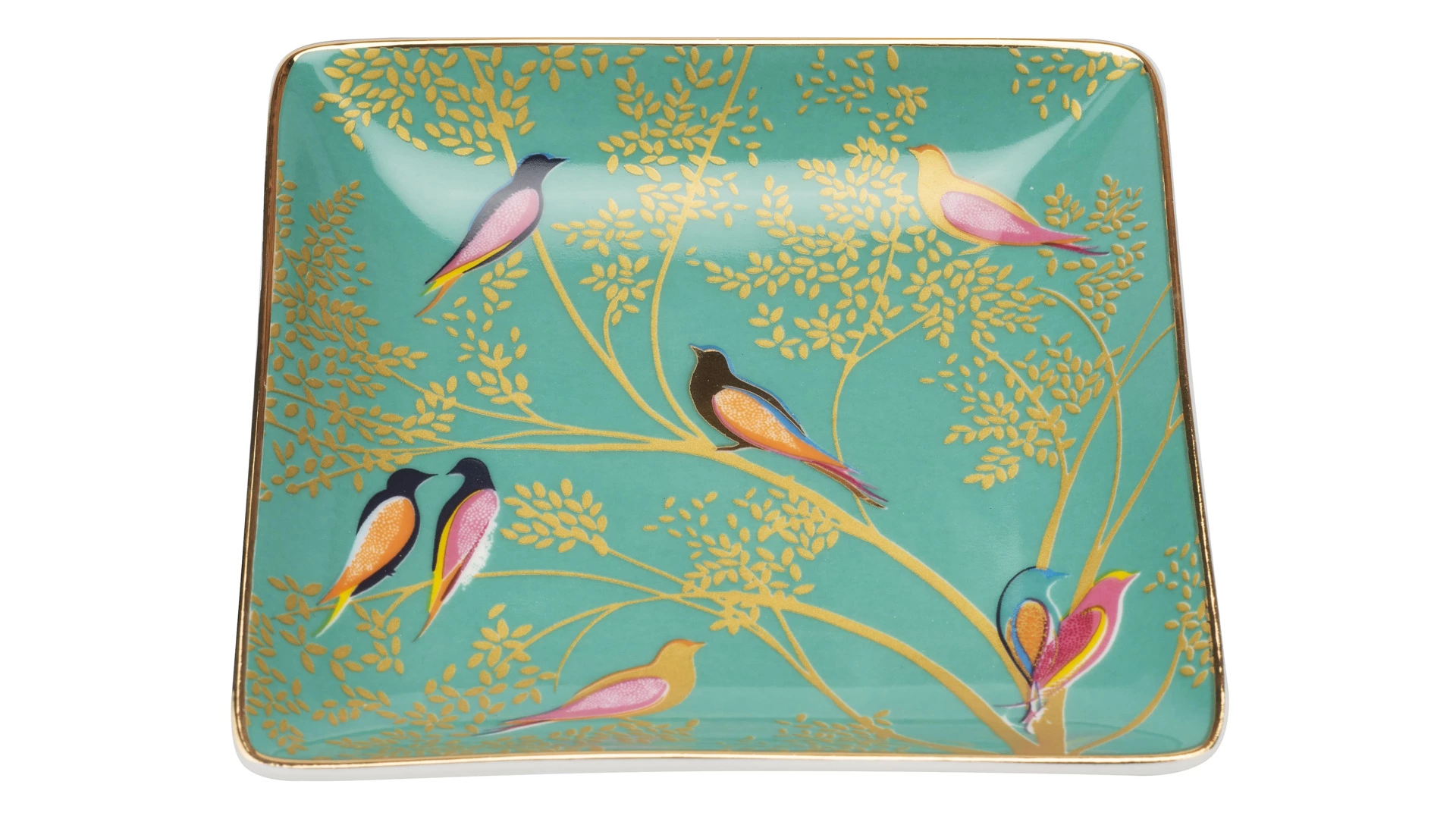 Набор мелочниц квадратных Portmeirion Сара Миллер Челси 11 см, фарфор, 3 шт, 3 цвета, п/к