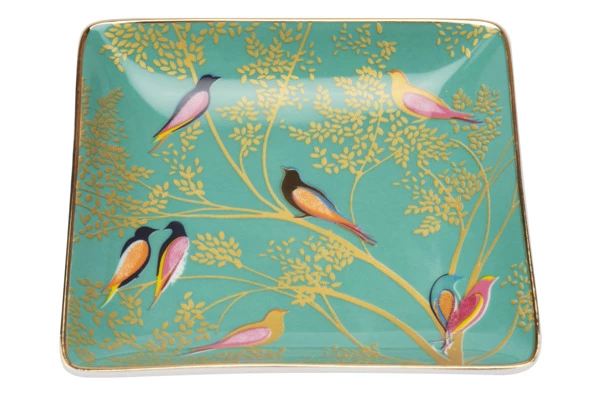 Набор мелочниц квадратных Portmeirion Сара Миллер Челси 11 см, фарфор, 3 шт, 3 цвета, п/к