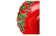 Салатник Bordallo Pinheiro Рождественская гирлянда 34 см, керамика, красный