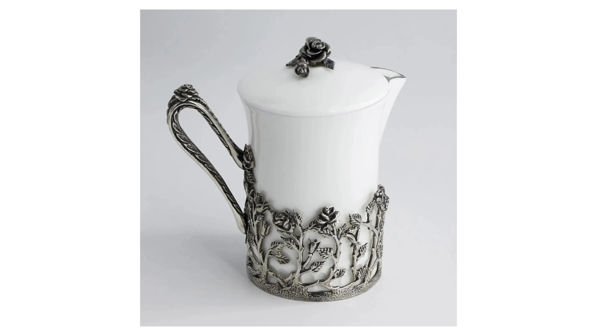 Набор кофейный в футляре АргентА Роза 4 предмета 578,57 г, серебро 925