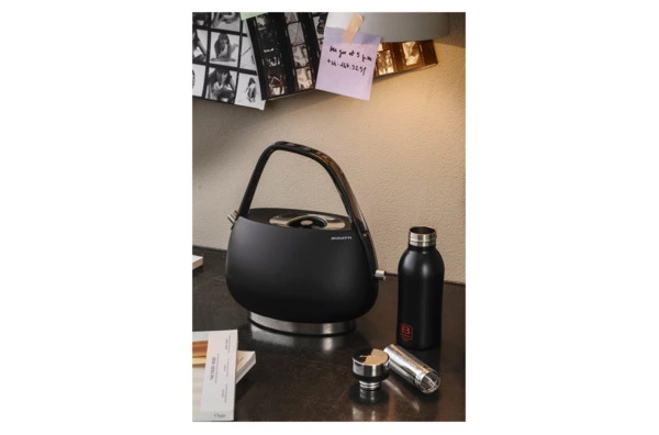 Чайник электрический Bugatti Jackie 1,2 л, сталь нержавеющая, черный матовый, п/к