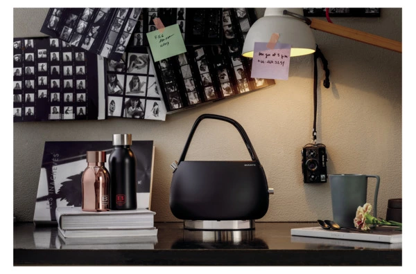 Чайник электрический Bugatti Jackie 1,2 л, сталь нержавеющая, черный матовый, п/к