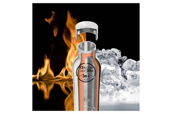 Термос с крышкой Bugatti Twin 500 мл, сталь нержавеющая, салатовый, п/к