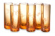 Набор стаканов ГХЗ Хот Шот с рисунком Охота 60 мл, хрусталь, янтарный