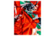 Платок сувенирный Русские в моде Город До 90х90 см, шелк, вискоза, ручная подшивка