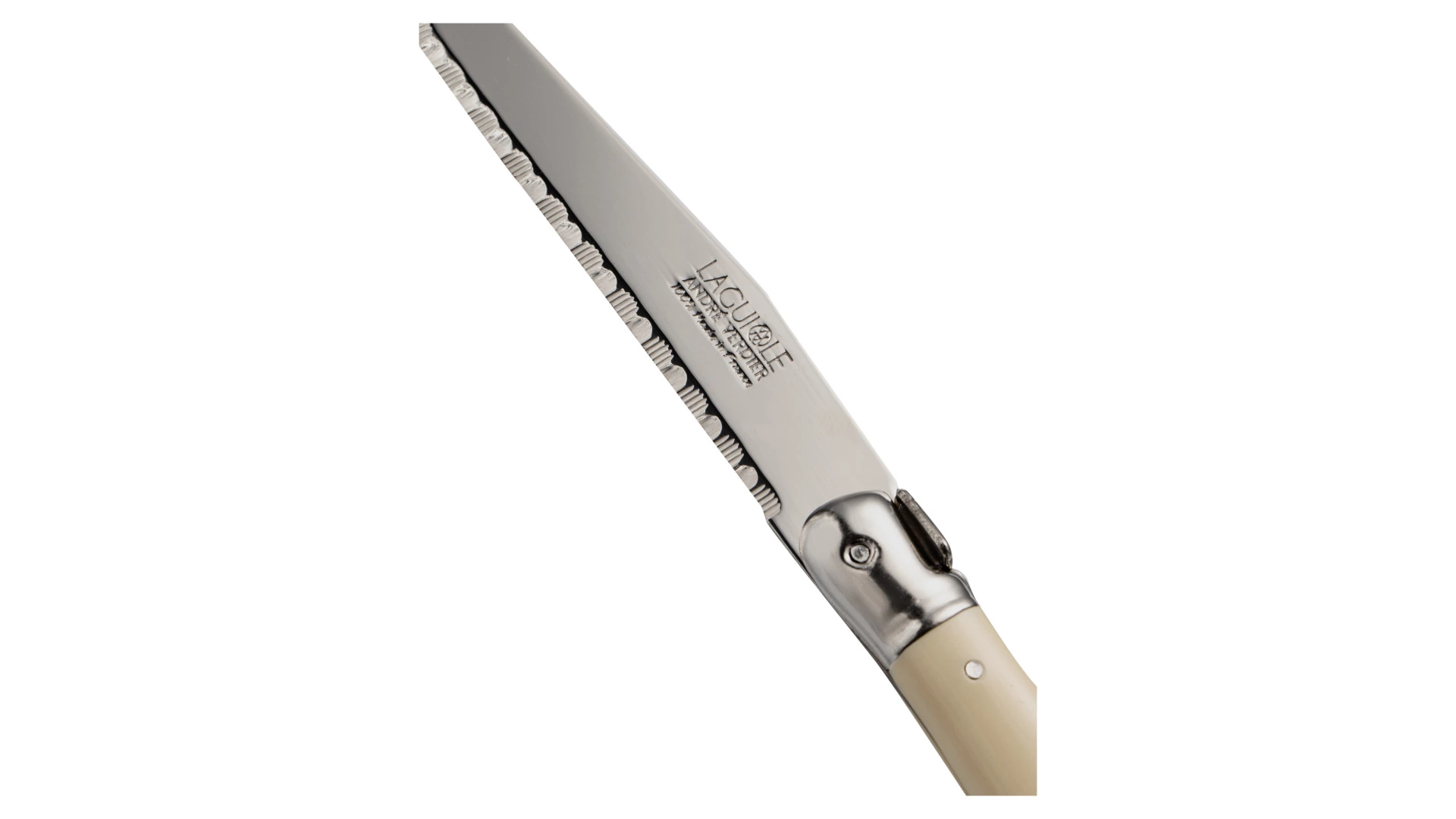 Набор ножей для стейка ANDRE VERDIER Laguiole Debutant, 6 шт, белые, в блоке, п/к