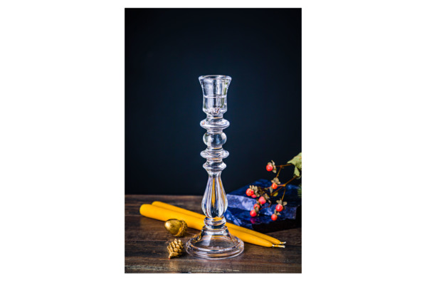 Подсвечник Decor de table Ле Прованс 30 см, стекло