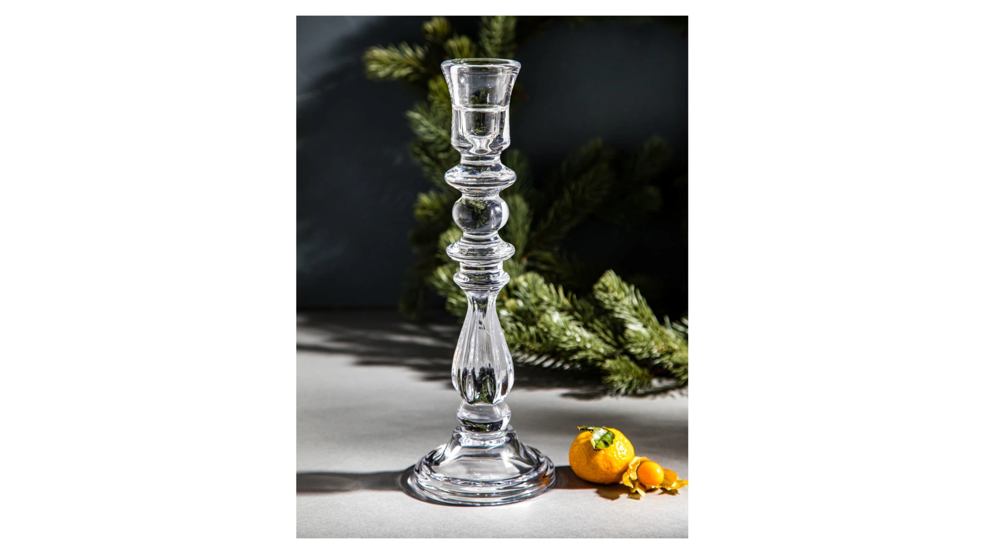 Подсвечник Decor de table Home Ле Прованс 30 см, стекло