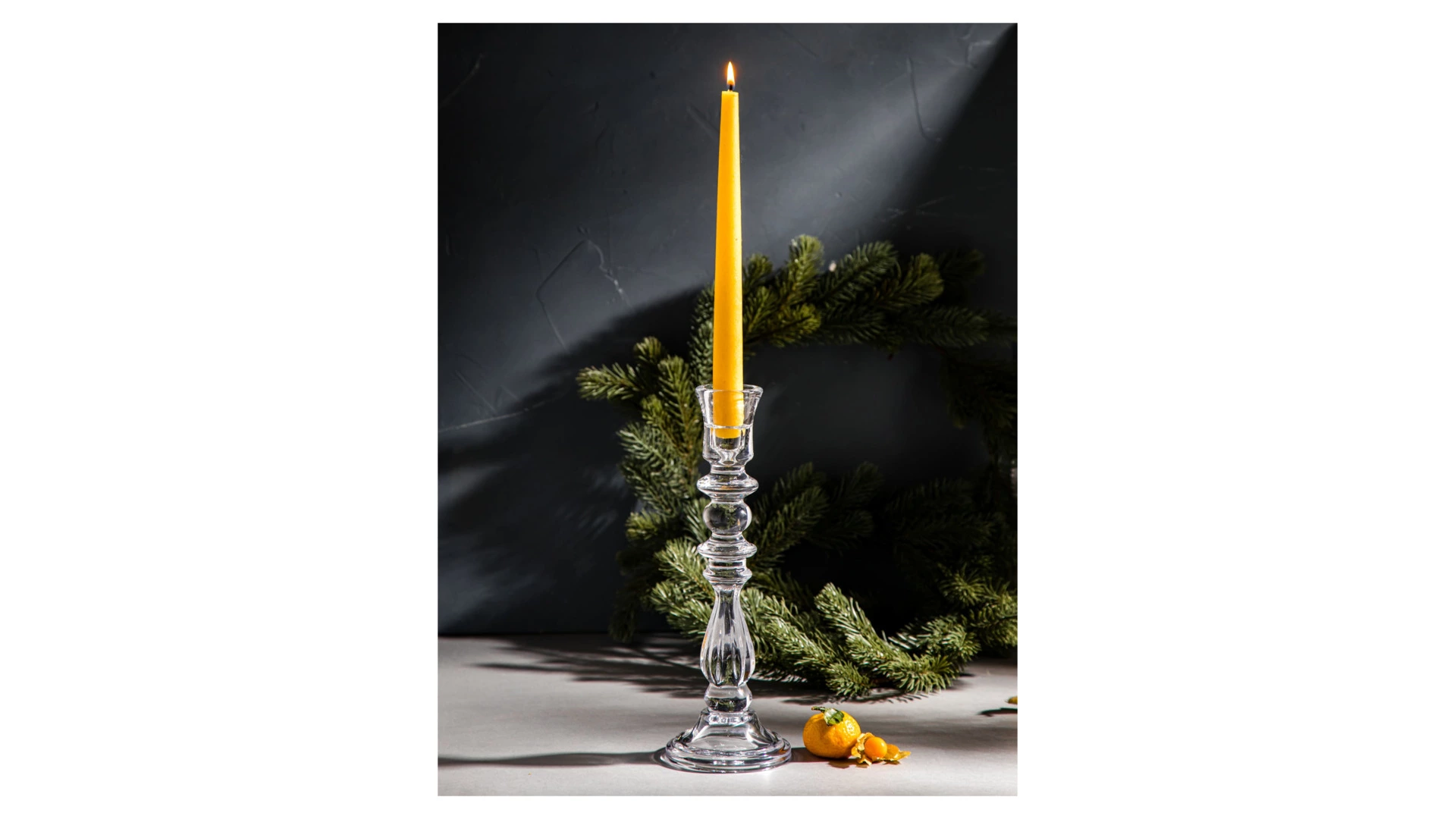 Подсвечник Decor de table Home Ле Прованс 30 см, стекло