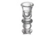 Подсвечник Decor de table Home Ле Прованс 23 см, стекло