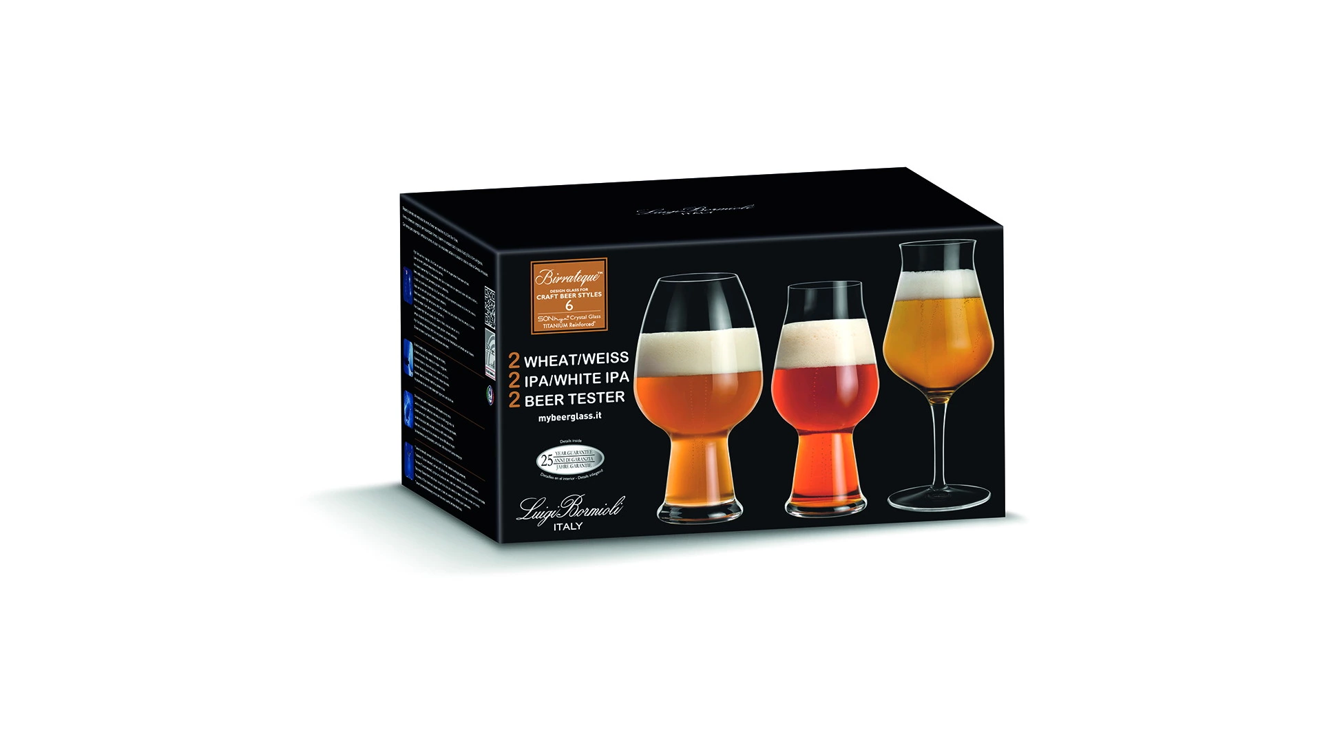 Набор бокалов для пива Luigi Bormioli Биратек 6 предметов, стекло, п/к