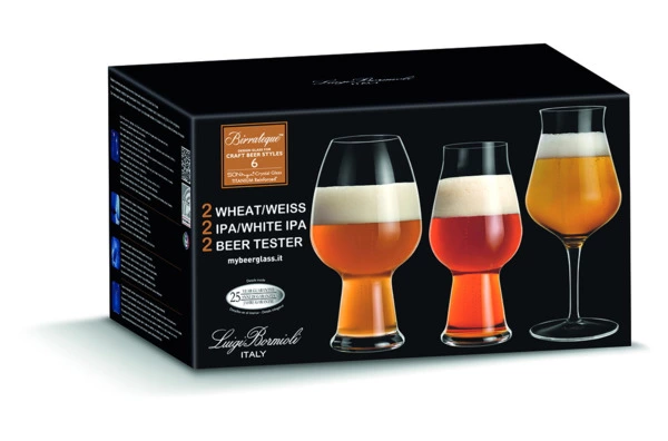 Набор бокалов для пива Luigi Bormioli Биратек 6 предметов, стекло, п/к
