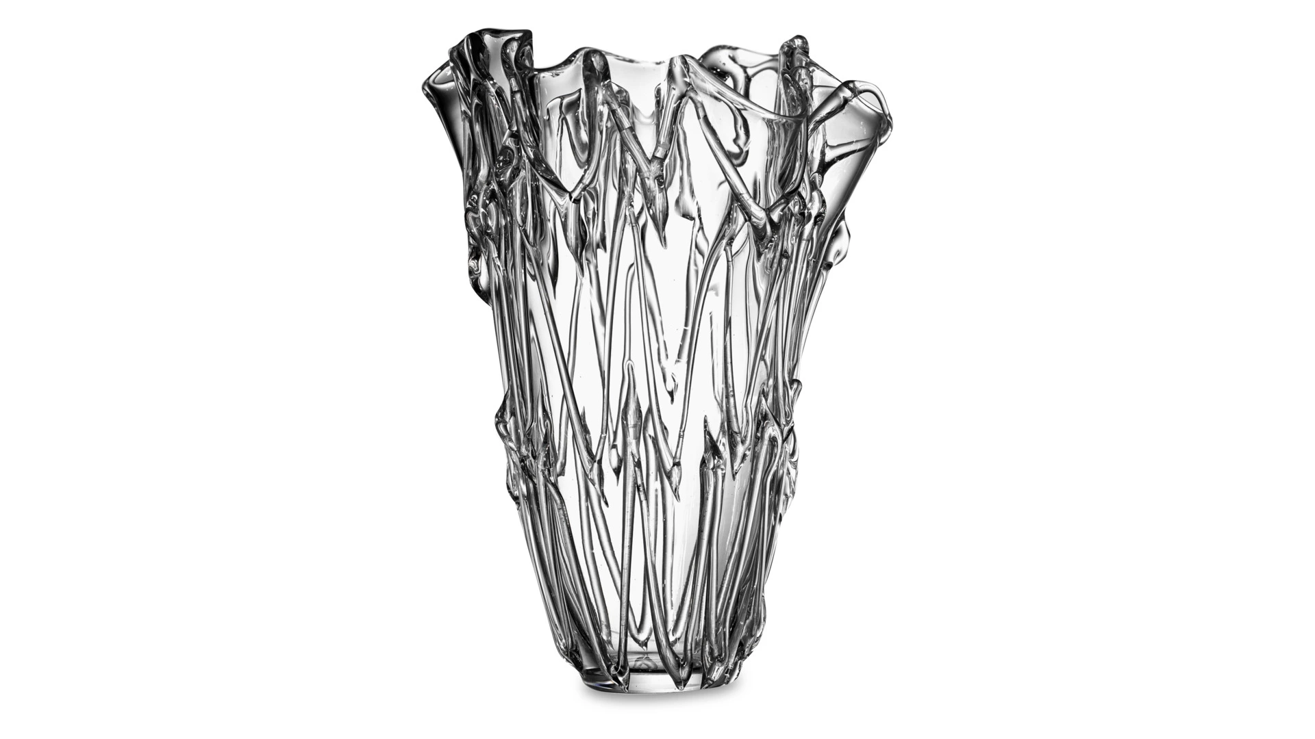 Ваза настольная Decor de table Шамони 28 см, стекло