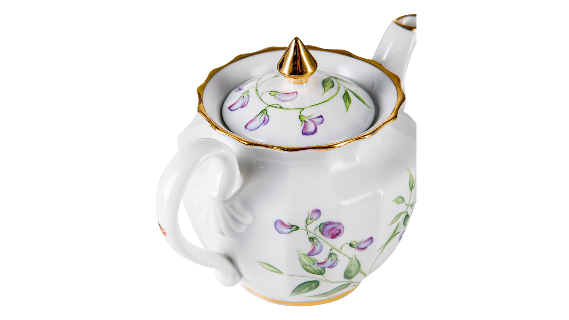 Сервиз чайный Франц Гарднер в Вербилках Горошек весенний на 6 персон 15 предметов-sale