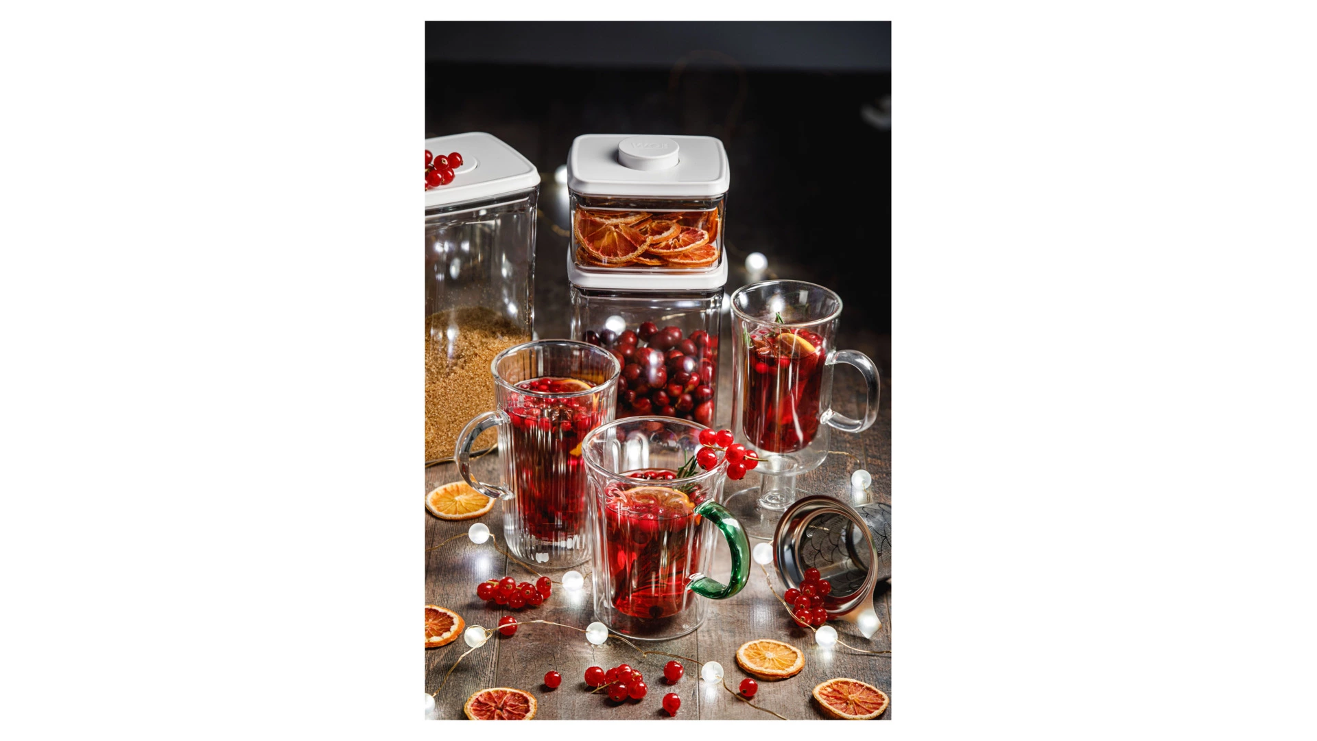 Кружка с двойными стенками, крышкой и ситечком Decor de table Home Mon matin 450 мл, стекло