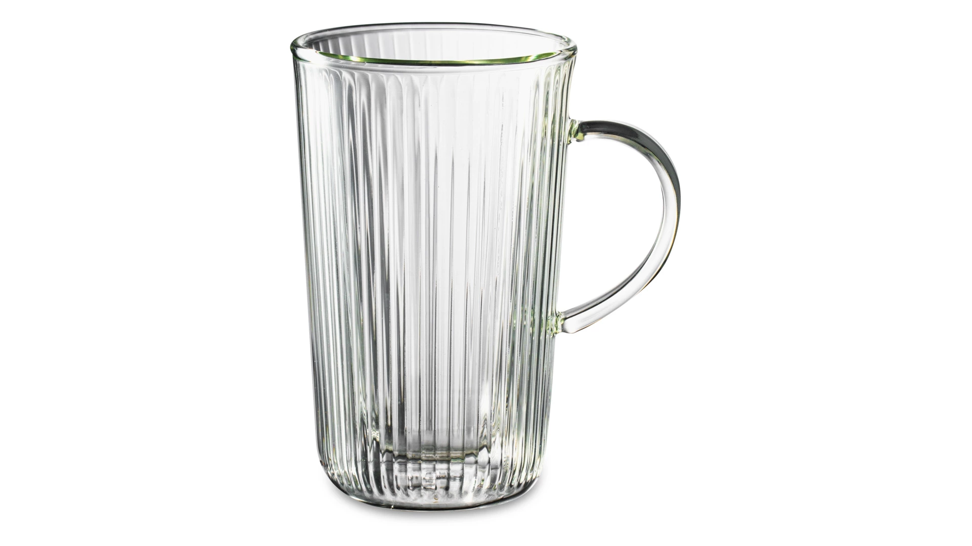 Кружка с двойными стенками, крышкой и ситечком Decor de table Home Mon matin 450 мл, стекло