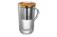Кружка с двойными стенками, крышкой и ситечком Decor de table Home Mon matin 450 мл, стекло
