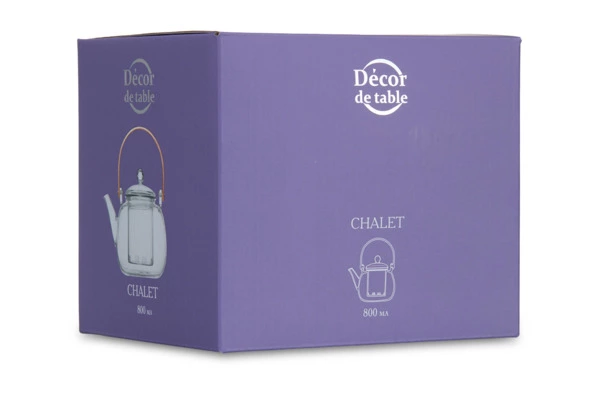 Чайник заварочный Decor de table Home Chalet 800 мл, стекло
