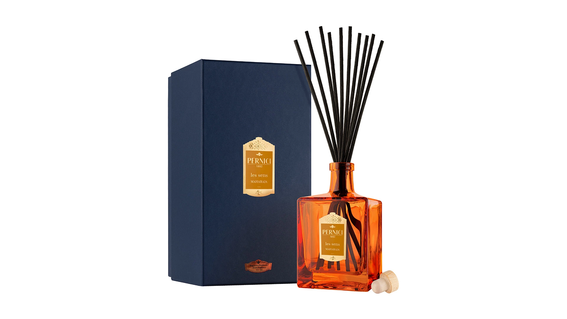 Диффузор ароматический Pernici Les Sens Maharaja 500 мл, оранжевый, п/к