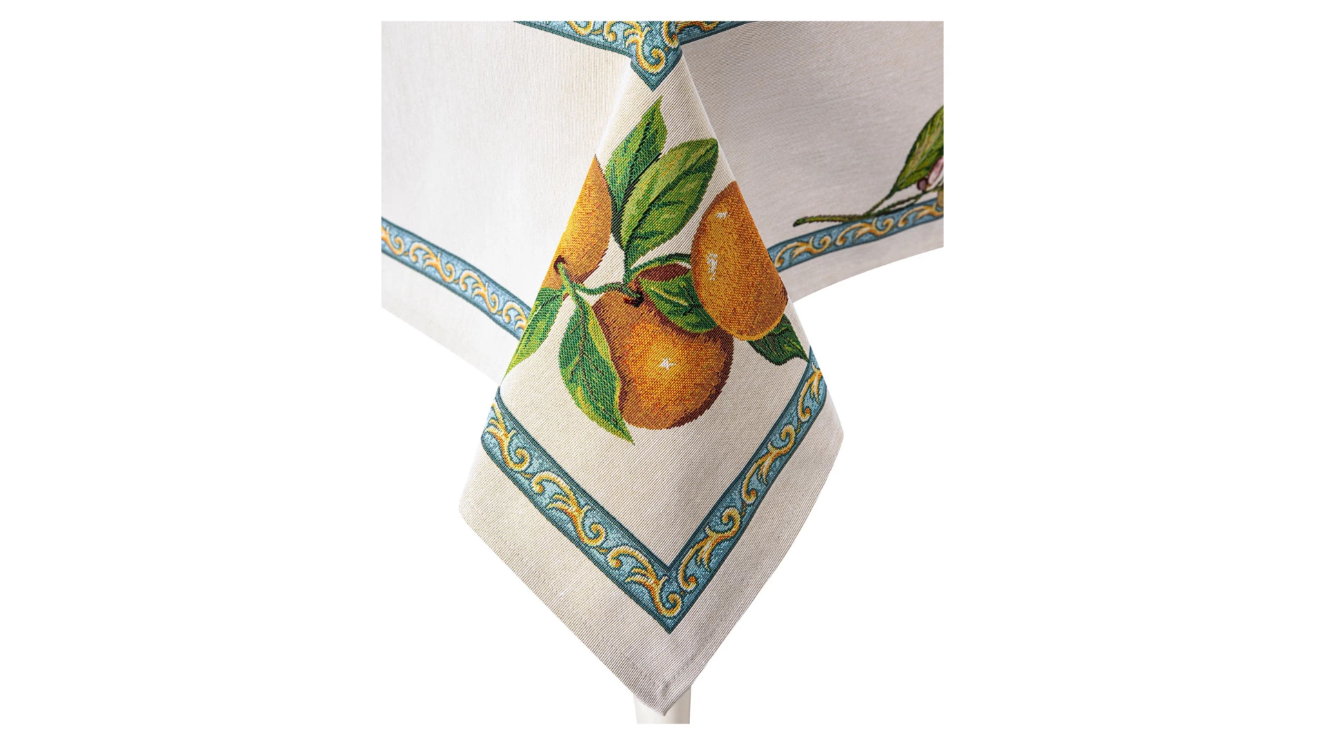 Скатерть прямоугольная Mix&Match Home Лимонад 140х180 см, гобелен, бежевая