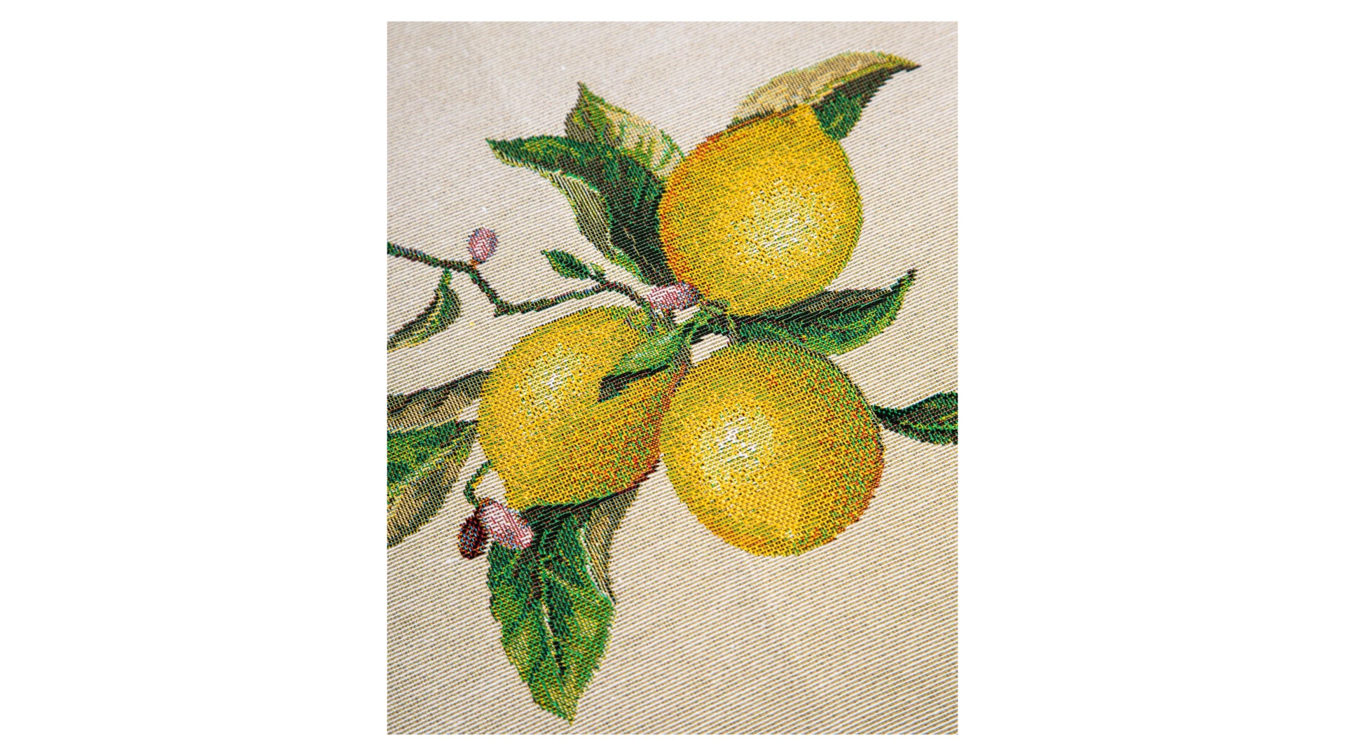 Скатерть прямоугольная Mix&Match Home Лимонад 140х180 см, гобелен, бежевая