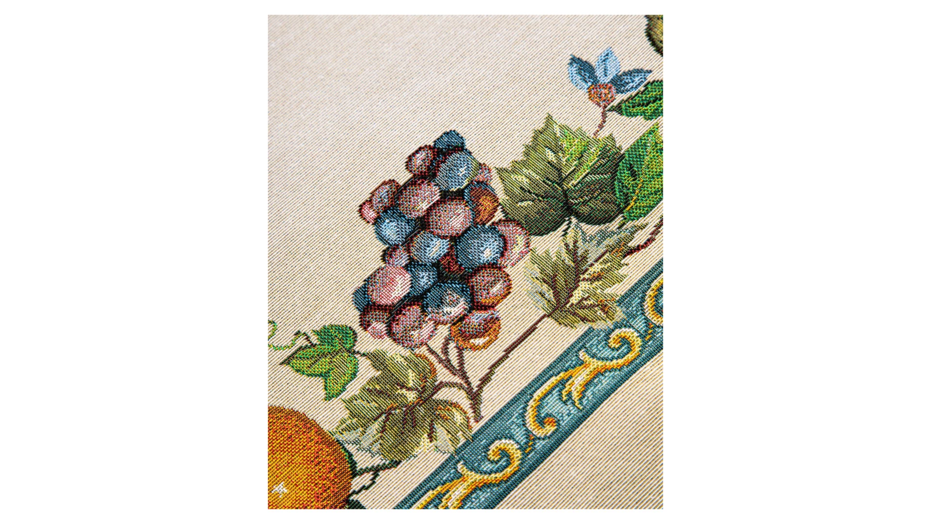 Скатерть прямоугольная Mix&Match Home Лимонад 160х300 см, гобелен, бежевая