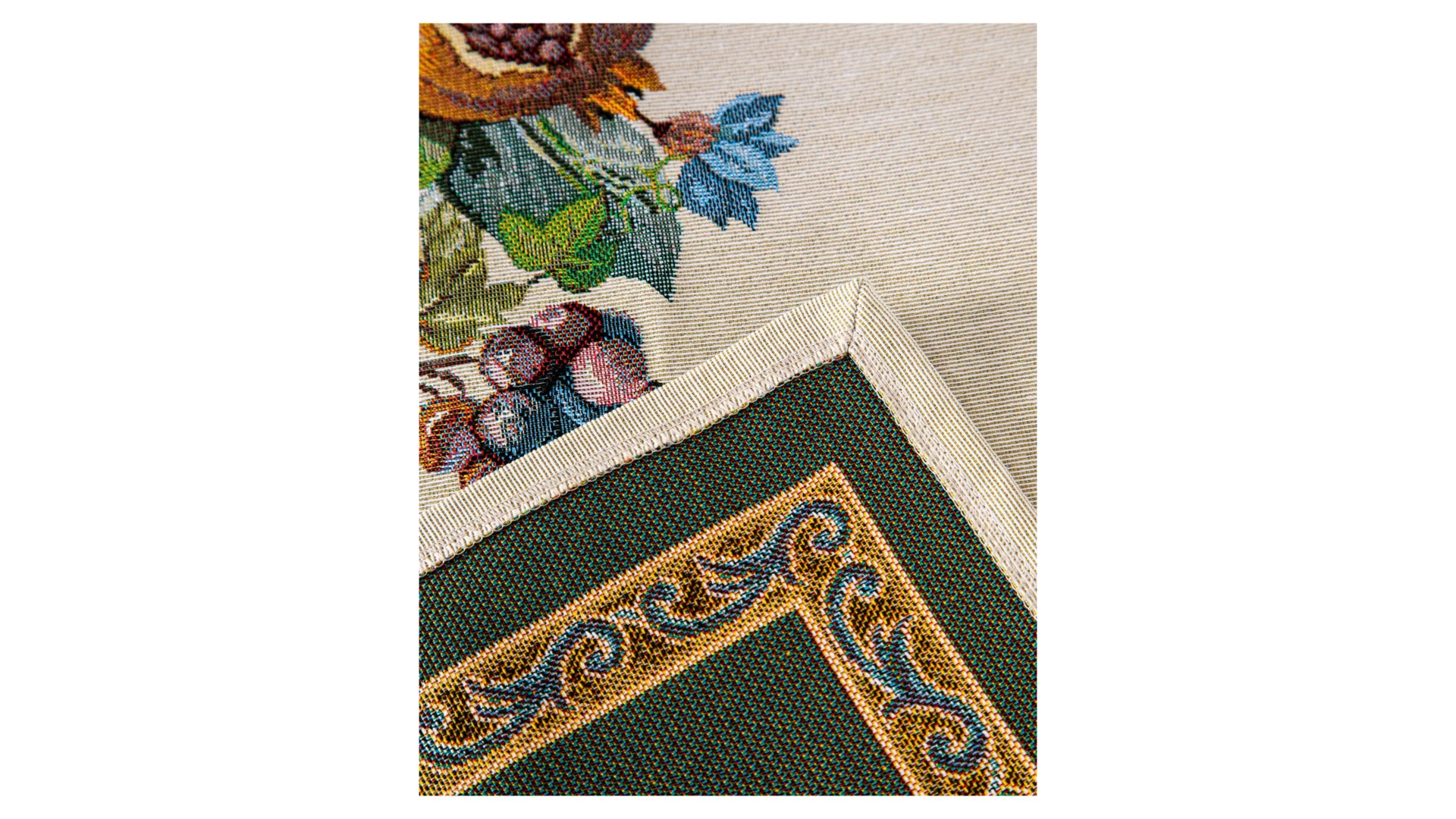 Скатерть прямоугольная Mix&Match Home Лимонад 160х300 см, гобелен, бежевая