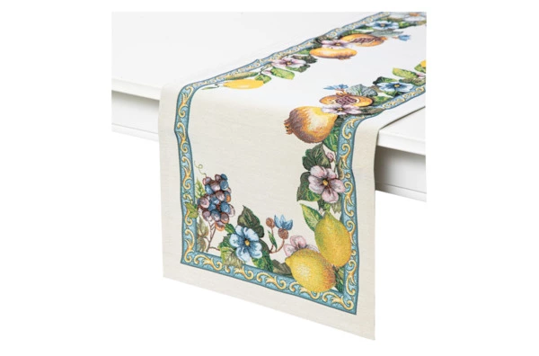 Дорожка для стола Mix&Match Home Лимонад 40х100 см, гобелен, бежевая