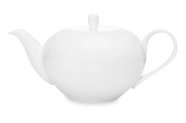 Набор чайный Narumi Белый декор 7 предметов, чайник 1,18 л, пиала 260 мл 6 шт, фарфор костяной