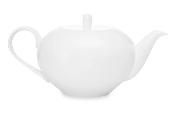 Набор чайный Narumi Белый декор 7 предметов, чайник 1,18 л, пиала 260 мл 6 шт, фарфор костяной