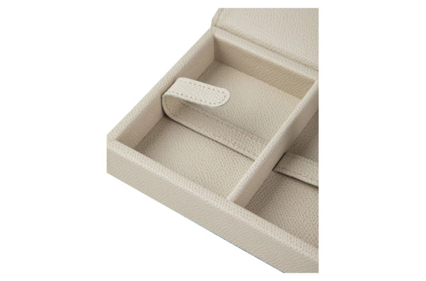 Набор игральных карт в коробке Pinetti 16,5х12,5 см, 2 шт, натуральная кожа, дерево, кремовый, п/к
