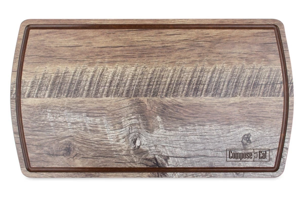 Доска сервировочная ComposeEat Fashion 37х21 см, композит, дуб мореный