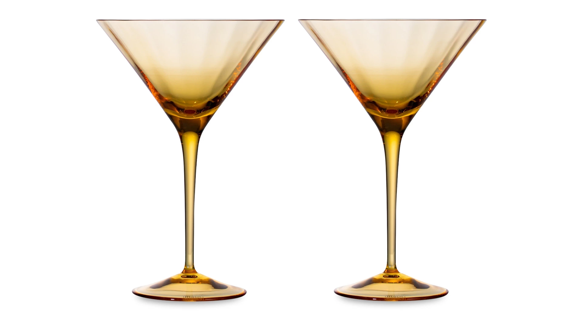 Набор бокалов для мартини Moser Оптик 290 мл, 2 шт, топаз, п/к