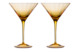 Набор бокалов для мартини Moser Оптик 290 мл, 2 шт, топаз, п/к