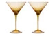 Набор бокалов для мартини Moser Оптик 290 мл, 2 шт, топаз, п/к