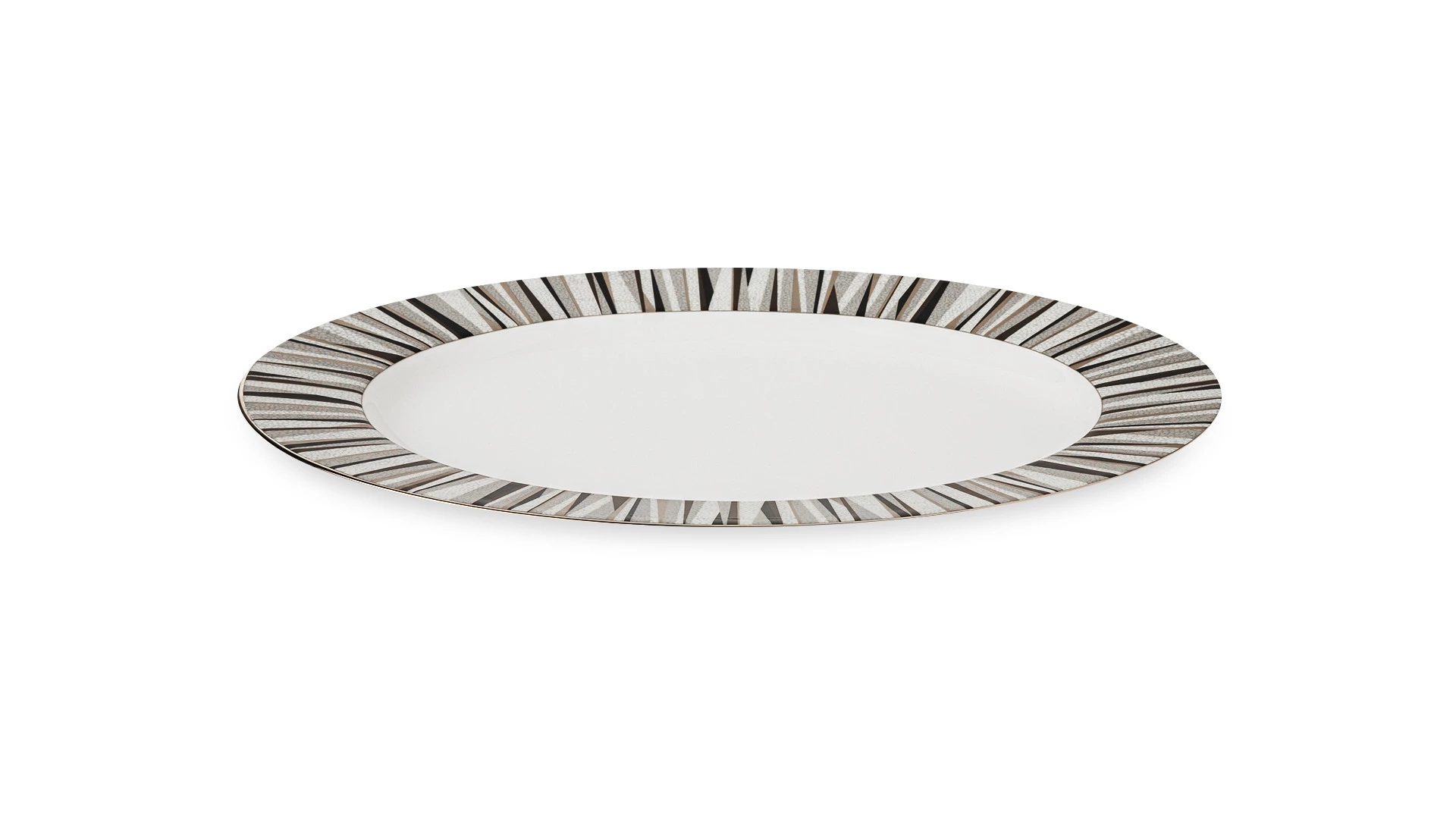 Блюдо овальное Narumi Шагрин 32 см, фарфор костяной