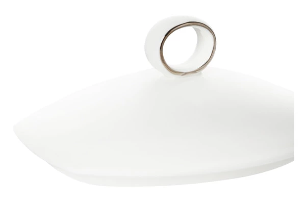 Сахарница с крышкой Narumi Шагрин 300 мл, фарфор костяной