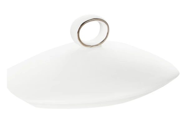 Сахарница с крышкой Narumi Шагрин 300 мл, фарфор костяной