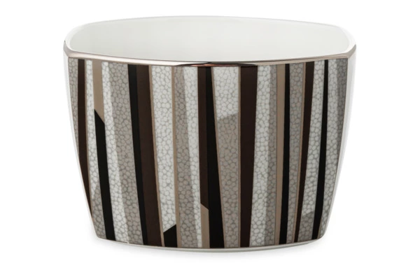 Сахарница с крышкой Narumi Шагрин 300 мл, фарфор костяной