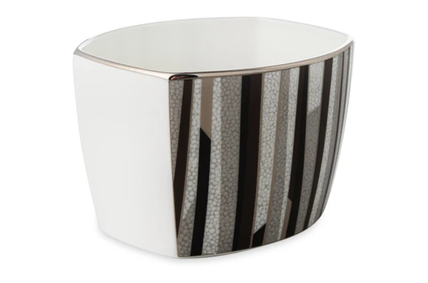 Сахарница с крышкой Narumi Шагрин 300 мл, фарфор костяной