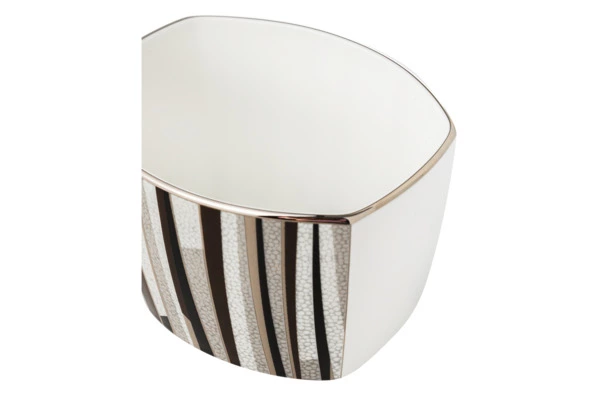 Сахарница с крышкой Narumi Шагрин 300 мл, фарфор костяной