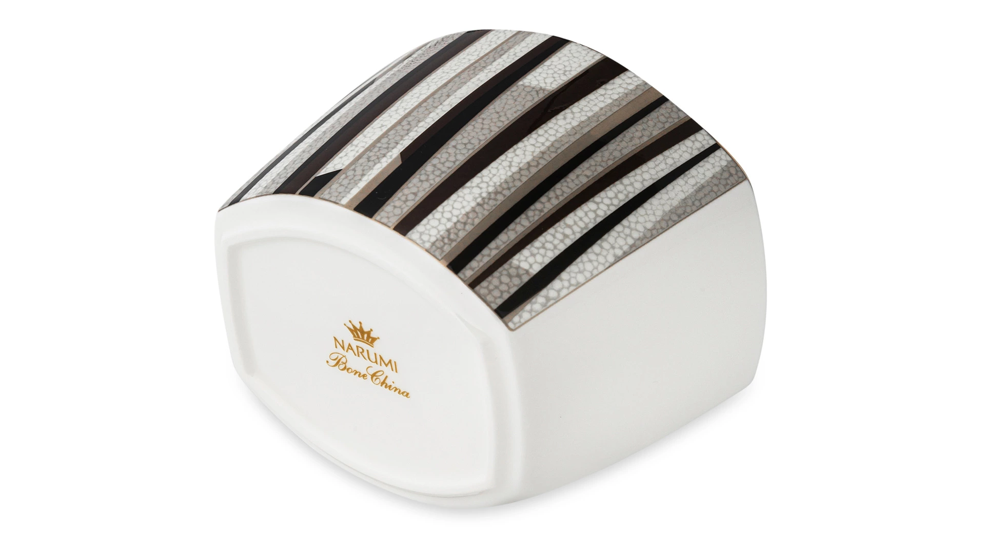 Сахарница с крышкой Narumi Шагрин 300 мл, фарфор костяной