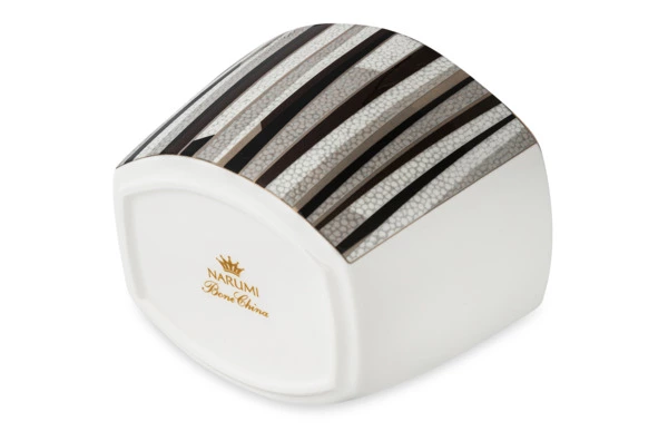 Сахарница с крышкой Narumi Шагрин 300 мл, фарфор костяной