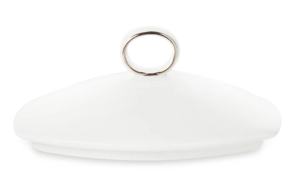 Сахарница с крышкой Narumi Шагрин 300 мл, фарфор костяной