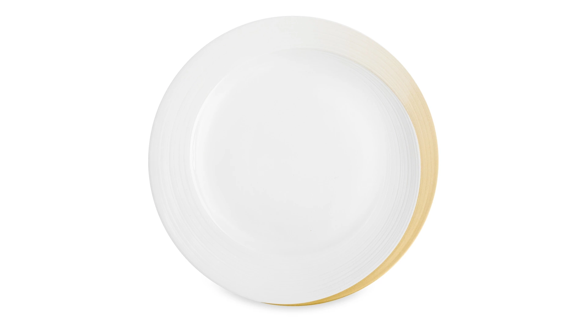 Тарелка закусочная Narumi Золотой жемчуг 23 см, фарфор костяной