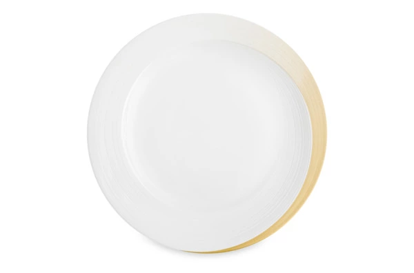 Тарелка закусочная Narumi Золотой жемчуг 23 см, фарфор костяной