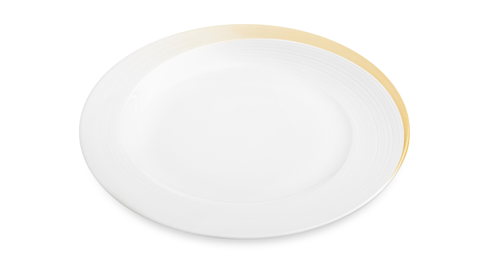 Тарелка закусочная Narumi Золотой жемчуг 23 см, фарфор костяной