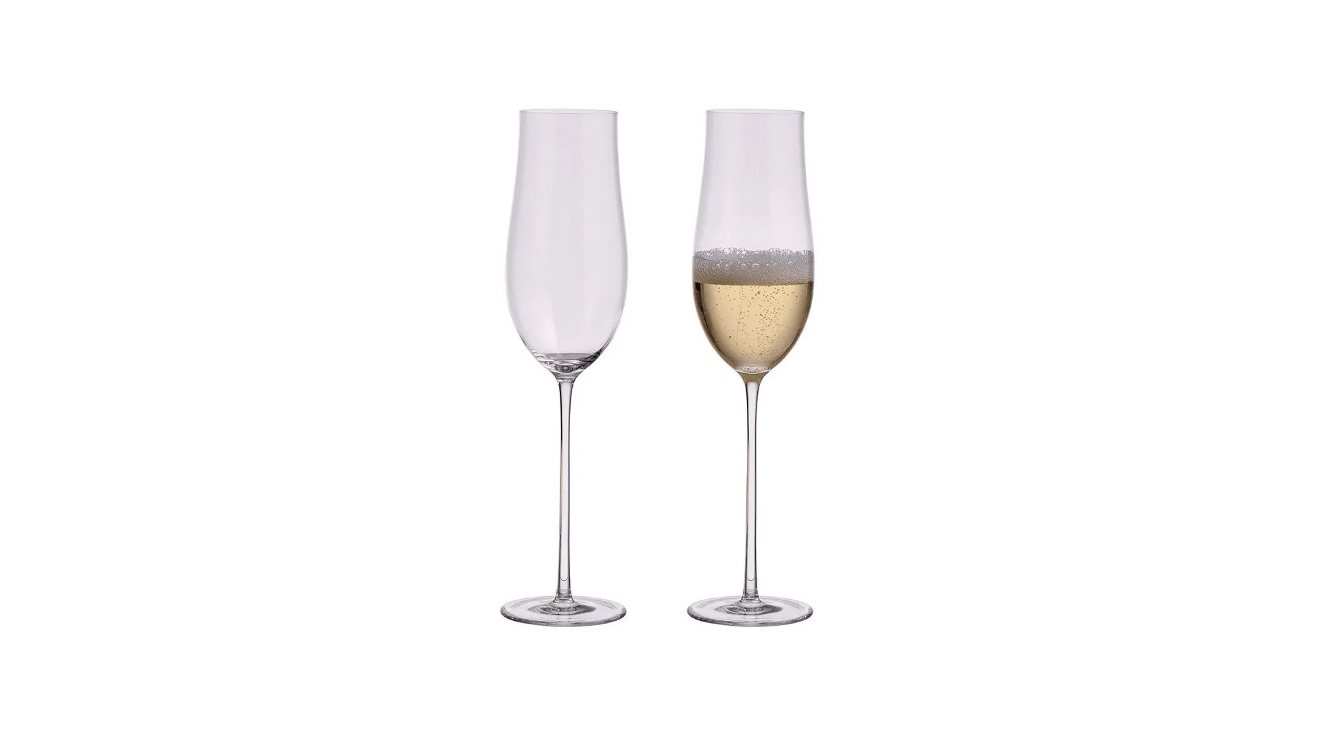 Набор бокалов для шампанского Halimba Crystal Balance 220 мл, 2 шт, стекло, п/к