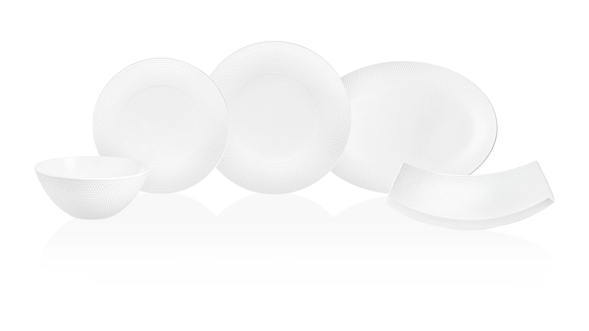 Сервиз столовый Wedgwood Джио на 6 персон 20 предметов, фарфор костяной