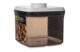 Контейнер для сыпучих продуктов с вакуумной крышкой WO HOME CLICK 850 мл, пластик, коричневый